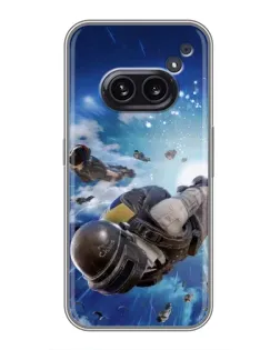Чехол для Nothing Phone 2a с картинкой «Десант PUBG — прыжок» Чехол для Nothing Phone 2a с картинкой «Десант PUBG — прыжок»