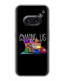 Чехол для Nothing Phone 2a с картинкой «Логотип Among Us»