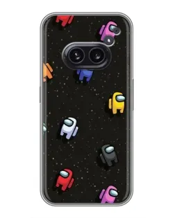 Чехол для Nothing Phone 2a с картинкой «Космический паттерн Among Us»