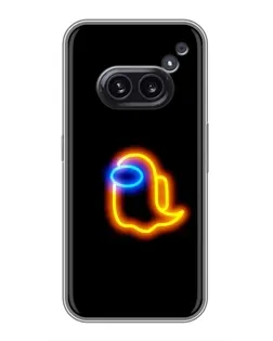 Чехол для Nothing Phone 2a с картинкой «Among Us неоновое сияние»