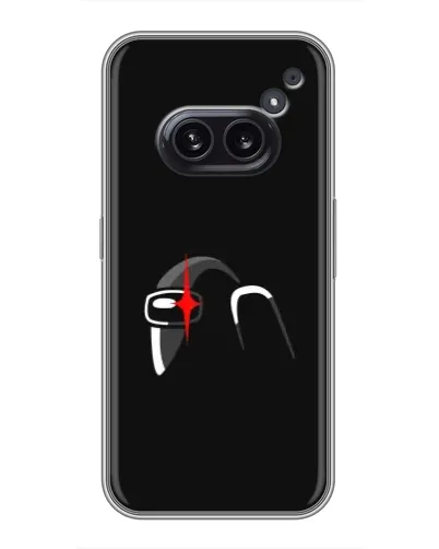 Чехол для Nothing Phone 2a с картинкой «Among Us шлем» Чехол для Nothing Phone 2a с картинкой «Among Us шлем»