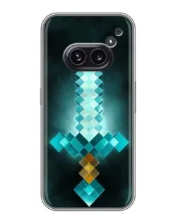 Чохол для Nothing Phone 2a з картинкою «Алмазний меч неон»