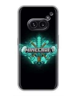 Чохол для Nothing Phone 2a з картинкою «Minecraft Diamond лого»