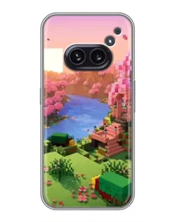 Чохол для Nothing Phone 2a з картинкою «Рожеве дерево Minecraft»