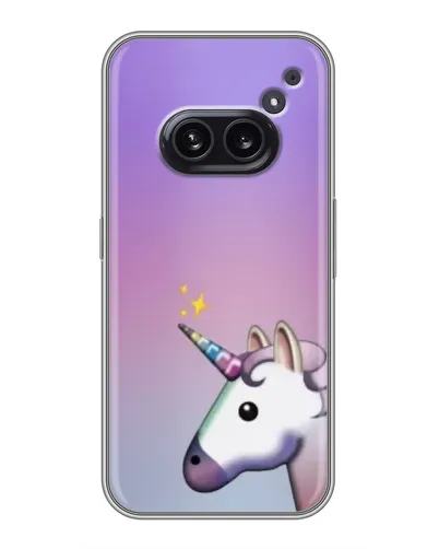 Чехол для Nothing Phone 2a с картинкой «Единорог градиент»