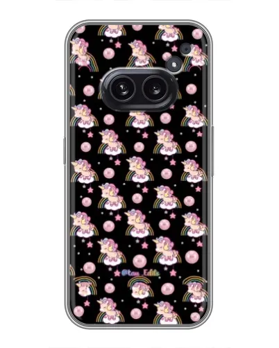 Чехол для Nothing Phone 2a с картинкой «Magic Unicorn паттерн»