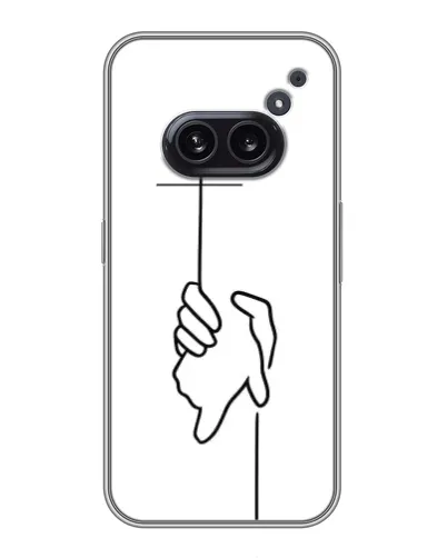 Чехол для Nothing Phone 2a с картинкой «Рука держит»