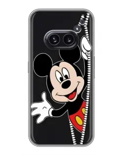 Чехол для Nothing Phone 2a с картинкой «Микки раздвигает стены»