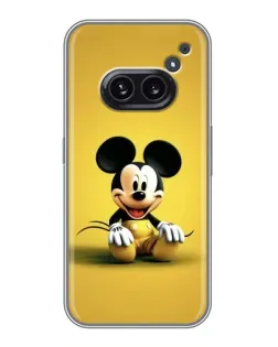 Чехол для Nothing Phone 2a с картинкой «Микки на желтом»