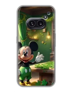 Чехол для Nothing Phone 2a с картинкой «Микки в мастерской»