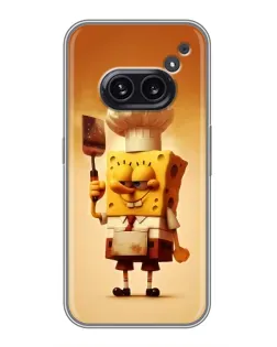 Чехол для Nothing Phone 2a с картинкой «Губка Боб повар» Чехол для Nothing Phone 2a с картинкой «Губка Боб повар»