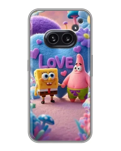 Чехол для Nothing Phone 2a с картинкой «Губка Боб Патрик» Чехол для Nothing Phone 2a с картинкой «Губка Боб Патрик»