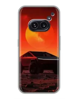 Чехол для Nothing Phone 2a с картинкой «Cybertruck на Марсе»
