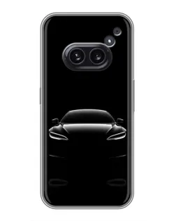 Чехол для Nothing Phone 2a с картинкой «Силуэт Tesla Night»