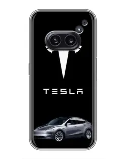 Чехол для Nothing Phone 2a с картинкой «Tesla Model Y»