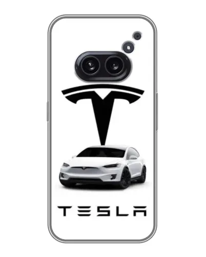 Чехол для Nothing Phone 2a с картинкой «Tesla White Style» Чехол для Nothing Phone 2a с картинкой «Tesla White Style»