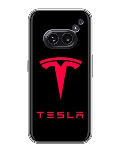 Чехол для Nothing Phone 2a с картинкой «Tesla Red Logo» Чехол для Nothing Phone 2a с картинкой «Tesla Red Logo»