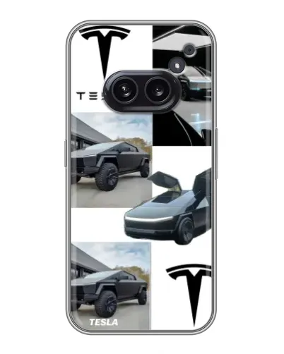 Чехол для Nothing Phone 2a с картинкой «Коллаж Cybertruck Tesla» Чехол для Nothing Phone 2a с картинкой «Коллаж Cybertruck Tesla»