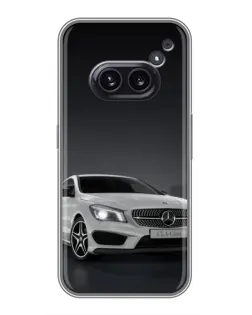 Чехол для Nothing Phone 2a с картинкой «Mercedes AMG GT Silver»