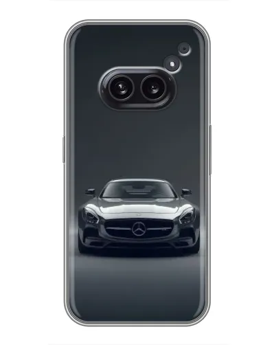 Чехол для Nothing Phone 2a с картинкой «Mercedes на черном»