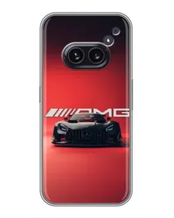 Чехол для Nothing Phone 2a с картинкой «Mercedes AMG — красная линия» Чехол для Nothing Phone 2a с картинкой «Mercedes AMG — красная линия»