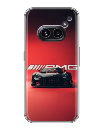 Чехол для Nothing Phone 2a с картинкой «Mercedes AMG — красная линия»
