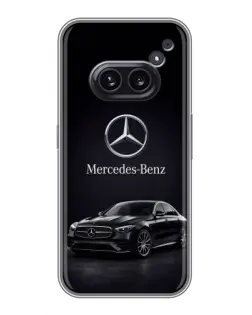 Чехол для Nothing Phone 2a с картинкой «Mercedes — решетка радиатора» Чехол для Nothing Phone 2a с картинкой «Mercedes — решетка радиатора»