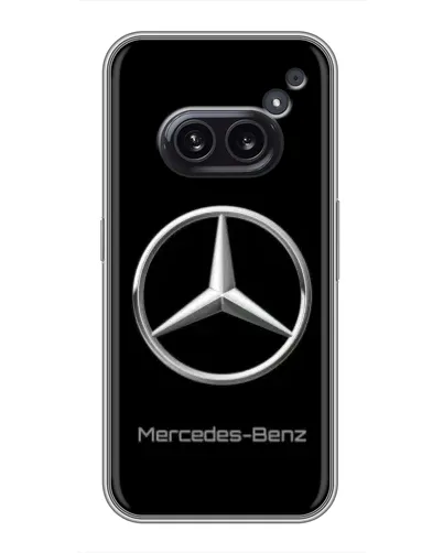 Чехол для Nothing Phone 2a с картинкой «Mercedes Silver Logo»