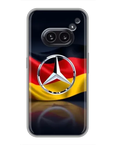 Чехол для Nothing Phone 2a с картинкой «Mercedes — флаг Германии»