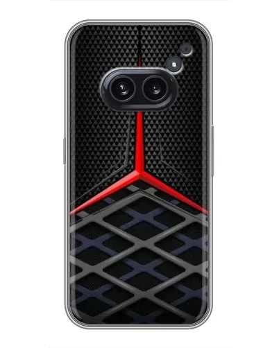Чехол для Nothing Phone 2a с картинкой «Mercedes Carbon Grid»