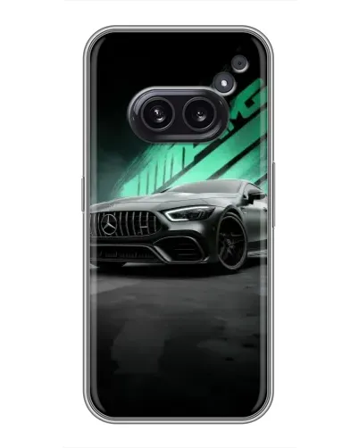 Чехол для Nothing Phone 2a с картинкой «Темный Mercedes AMG»