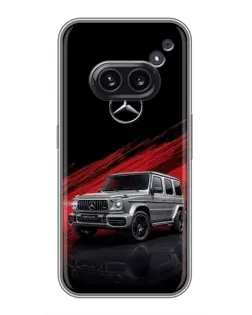 Чехол для Nothing Phone 2a с картинкой «Mercedes G-Class красный» Чехол для Nothing Phone 2a с картинкой «Mercedes G-Class красный»