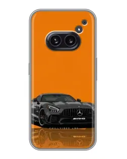 Чехол для Nothing Phone 2a с картинкой «Оранжевый Mercedes AMG» Чехол для Nothing Phone 2a с картинкой «Оранжевый Mercedes AMG»