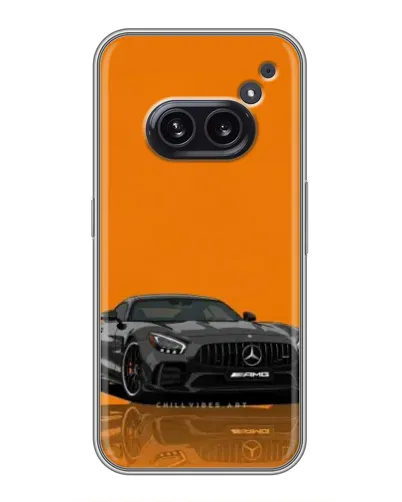 Чехол для Nothing Phone 2a с картинкой «Оранжевый Mercedes AMG»