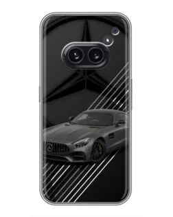 Чехол для Nothing Phone 2a с картинкой «Mercedes AMG — графика» Чехол для Nothing Phone 2a с картинкой «Mercedes AMG — графика»