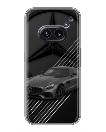Чехол для Nothing Phone 2a с картинкой «Mercedes AMG — графика»