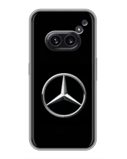 Чехол для Nothing Phone 2a с картинкой «Mercedes классический лого» Чехол для Nothing Phone 2a с картинкой «Mercedes классический лого»
