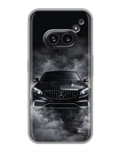 Чехол для Nothing Phone 2a с картинкой «Mercedes в дыму» Чехол для Nothing Phone 2a с картинкой «Mercedes в дыму»