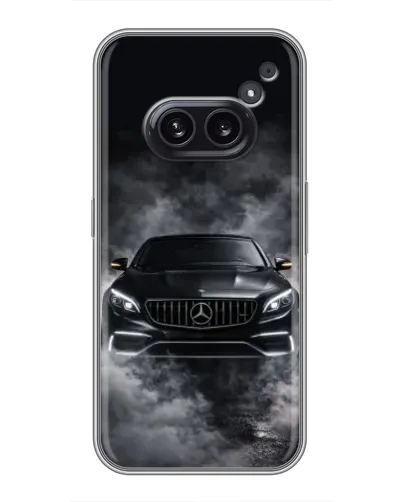 Чехол для Nothing Phone 2a с картинкой «Mercedes в дыму»