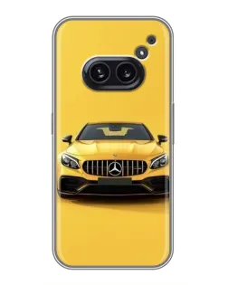 Чехол для Nothing Phone 2a с картинкой «Желтый Mercedes GT» Чехол для Nothing Phone 2a с картинкой «Желтый Mercedes GT»