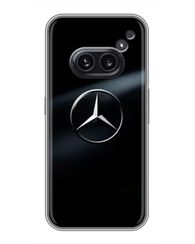 Чехол для Nothing Phone 2a с картинкой «Mercedes на металле» Чехол для Nothing Phone 2a с картинкой «Mercedes на металле»