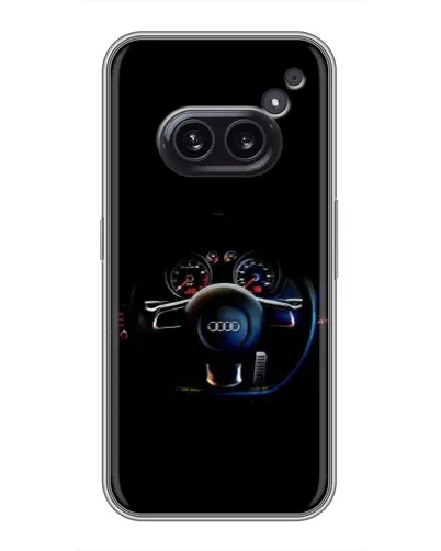 Чехол для Nothing Phone 2a с картинкой «Салон Audi — руль»