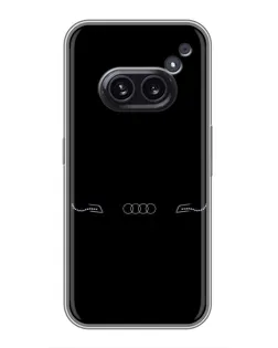 Чехол для Nothing Phone 2a с картинкой «Audi — световой подпись»