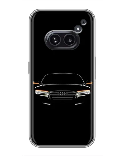 Чехол для Nothing Phone 2a с картинкой «Audi — ночной контур»
