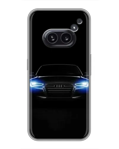 Чехол для Nothing Phone 2a с картинкой «Audi в неоне»
