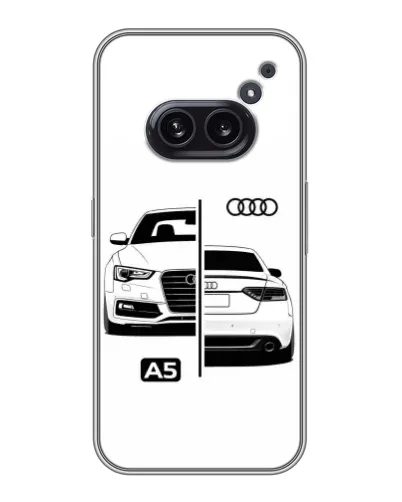 Чехол для Nothing Phone 2a с картинкой «Audi — контрастный дизайн»