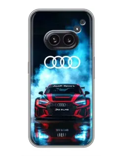 Чехол для Nothing Phone 2a с картинкой «Audi Sport — неон»