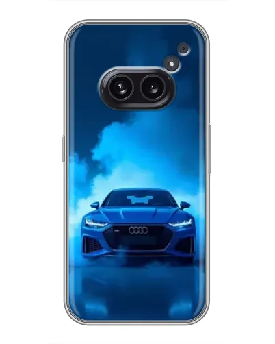 Чехол для Nothing Phone 2a с картинкой «Audi — голубая энергия»