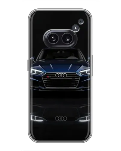 Чехол для Nothing Phone 2a с картинкой «Audi — ночное отражение»