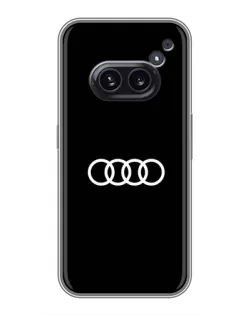 Чехол для Nothing Phone 2a с картинкой «Audi White Logo»